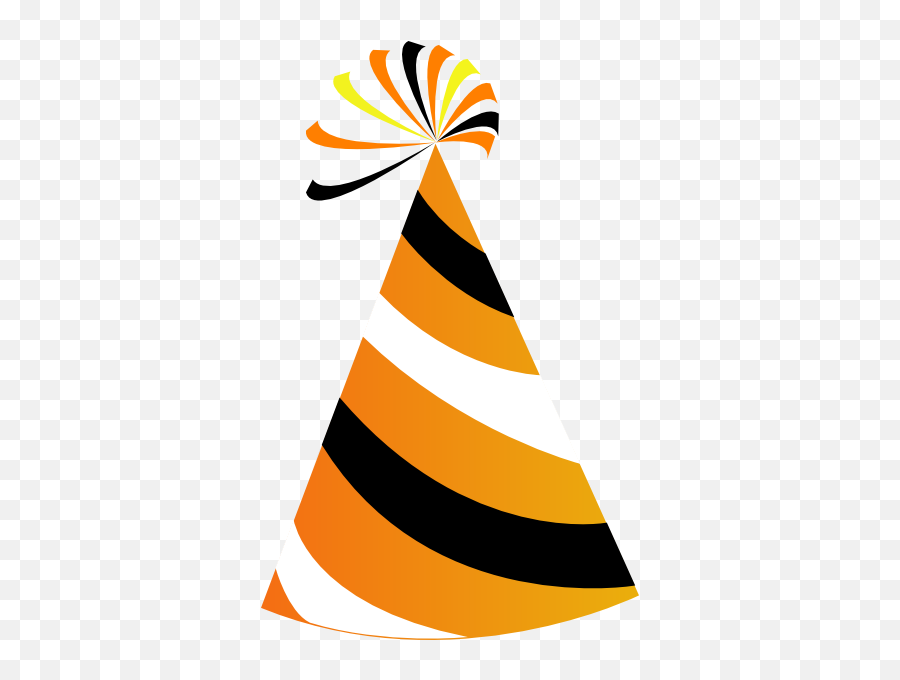 Vector Birthday Hat Png - Clip Art Library Orange Party Hat Clipart Emoji,Birthday Hat Png