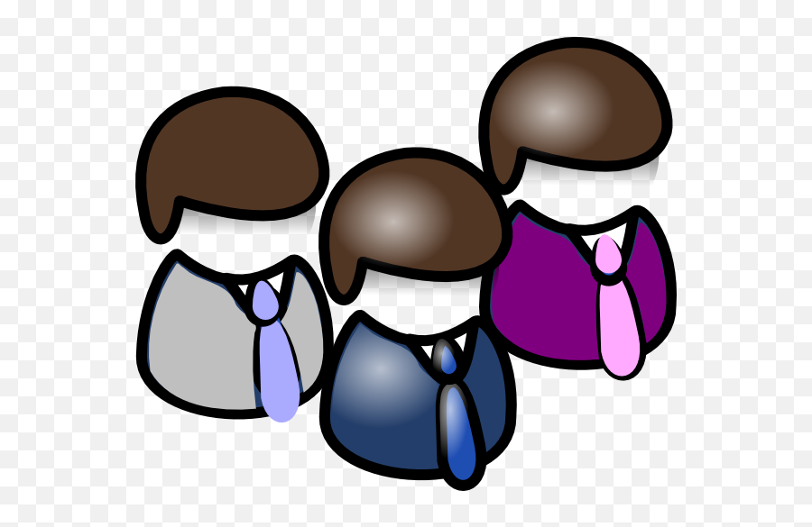 Three Guys In Suits Clip Art At Clkercom - Vector Clip Art Emoji,Suits Clipart