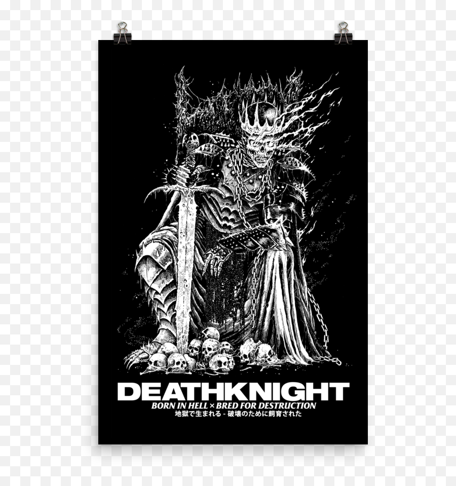 Death Knight Poster 24x36 Emoji,Death Transparent