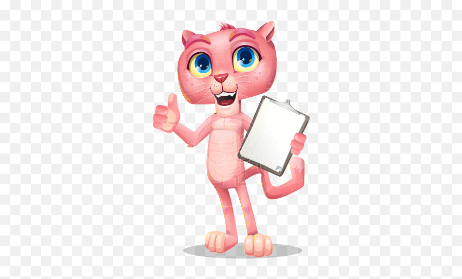 Animal Vector Cartoon Characters Graphicmama Emoji,Pink Panther Clipart