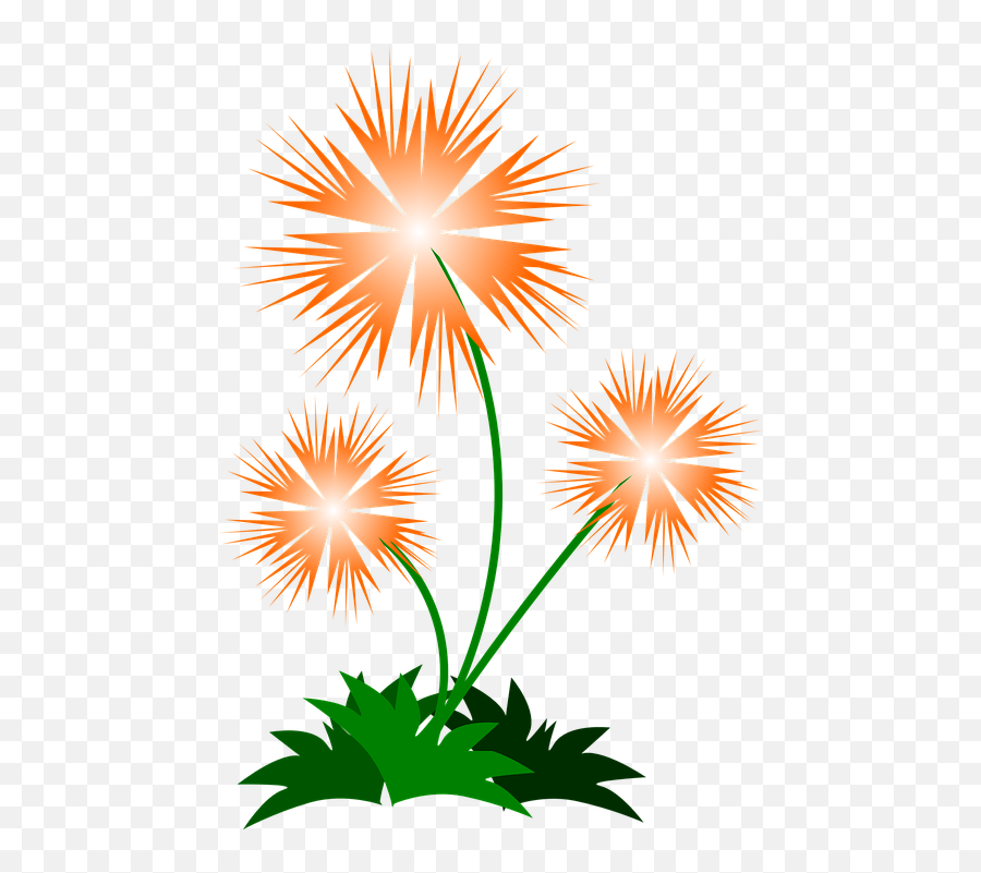 Wild Flowers - Orange Flowers Shower Curtain Clipart Full Emoji,Wild Flower Clipart