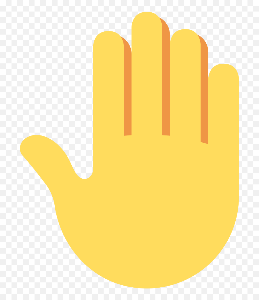 Raised Back Of Hand Emoji - What Emoji,Finger Emoji Png