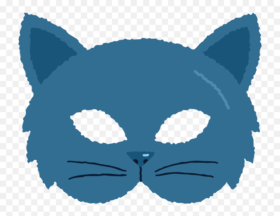 Mask Cat Clipart Illustration In Png Svg Emoji,Fluffy Cat Clipart