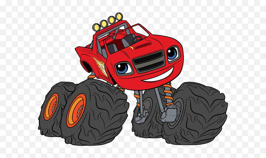 Library Of Blaze And Monster Machines Png Freeuse Library - Cartoon Blaze Monster Truck Emoji,Monster Outline Clipart
