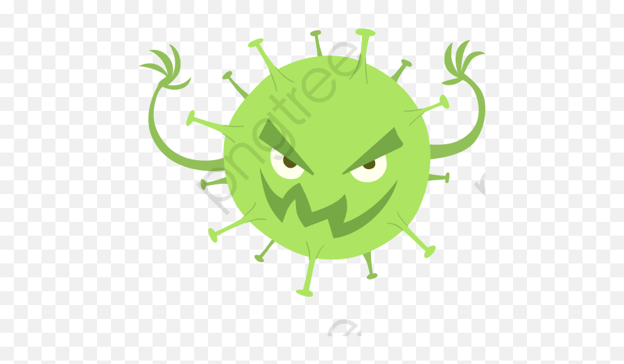 Cartoon Virus Cancer Cell Png Clipart - Germ Cartoon Png Emoji,Seasons Clipart