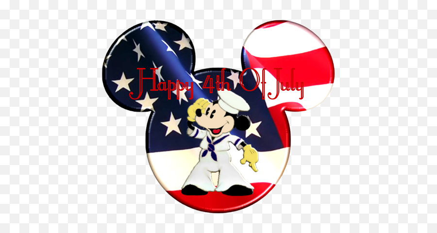 Mickey Mouse 4th July Clipart - American Flag Emoji,4th Of July Clipart