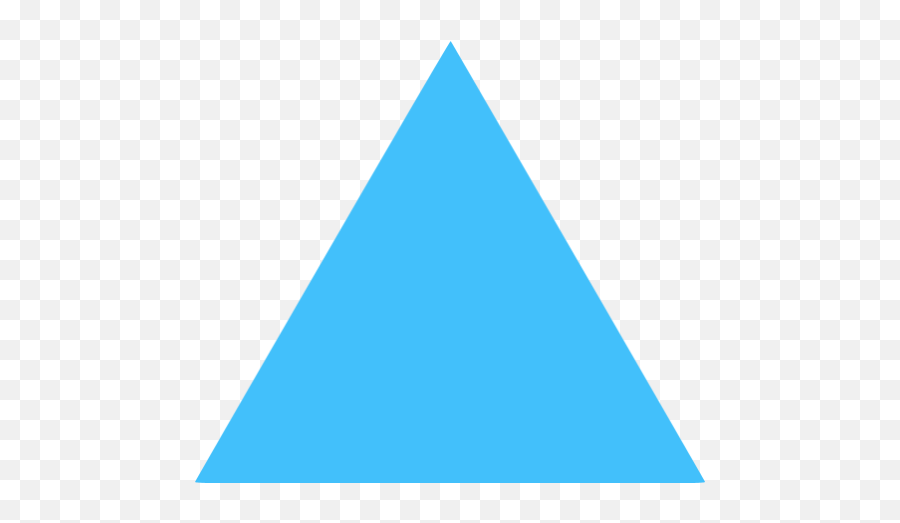 Caribbean Blue Triangle Icon - Free Caribbean Blue Shape Icons Blue Triangle Clipart Emoji,Triangle Transparent