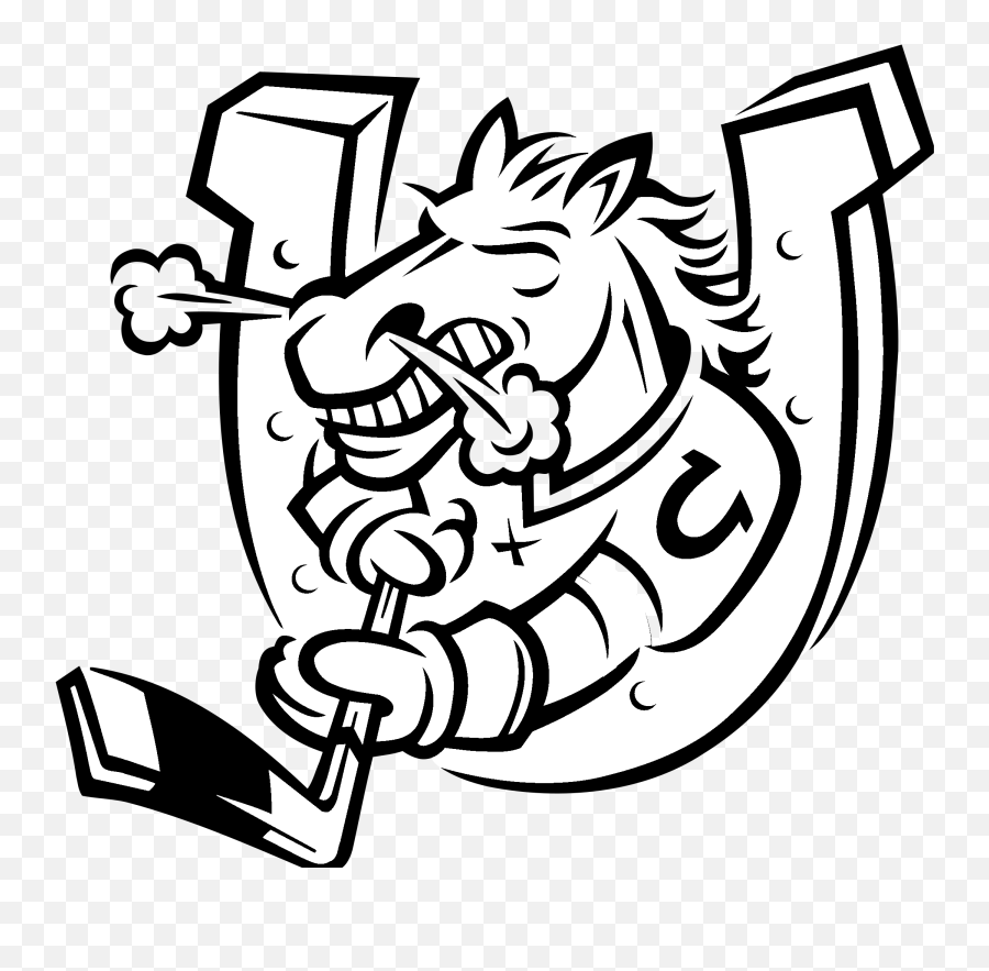 Download Hd Barrie Colts 01 Logo Black - Transparent Barrie Colts Logo Emoji,Colts Logo