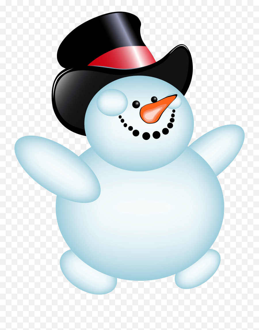 Snow Clipart Png - Snowman Cartoon Transparent Background Snowman Clipart Transparent Background Emoji,Snow Clipart