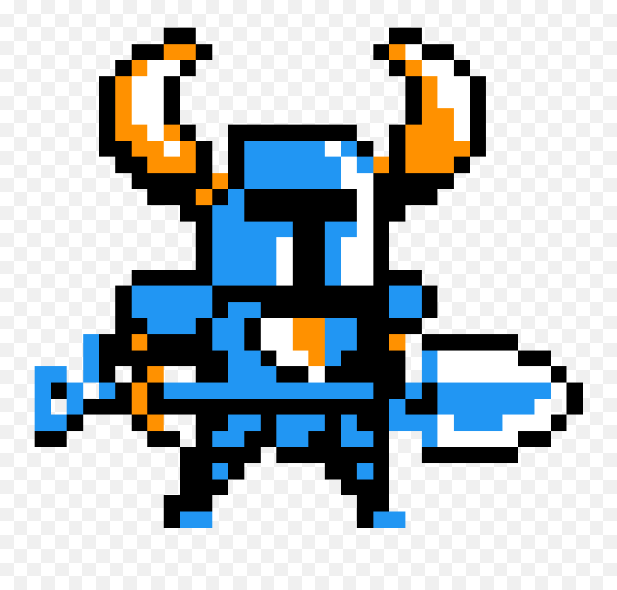 Pixilart - Shovel Knight Sprite By Coleryan02 Shovel Knight Pixel Art Emoji,Shovel Knight Logo