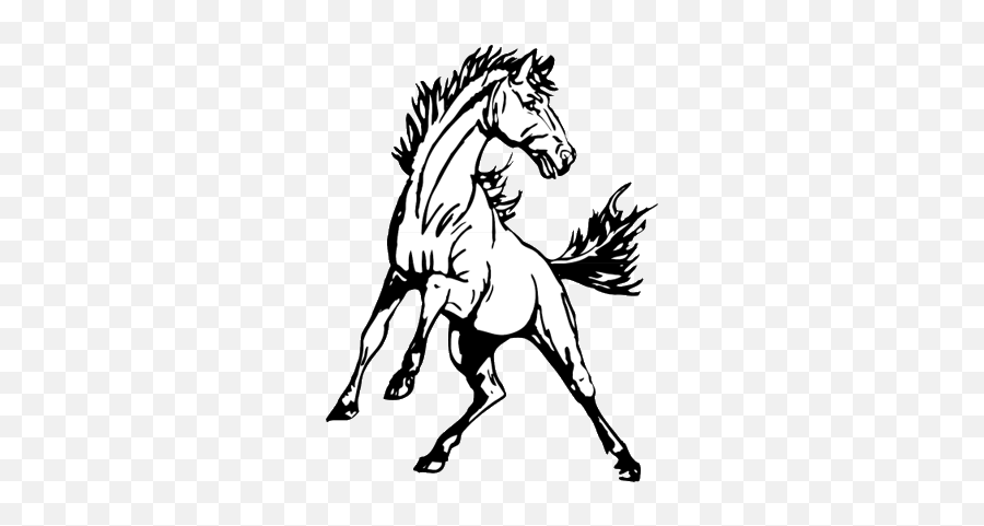 Mustang Horse Coloring Pages Mustang Horse Logo 1 Printable - Vernon Middle School Harlingen Tx Logo Emoji,Horse Logo