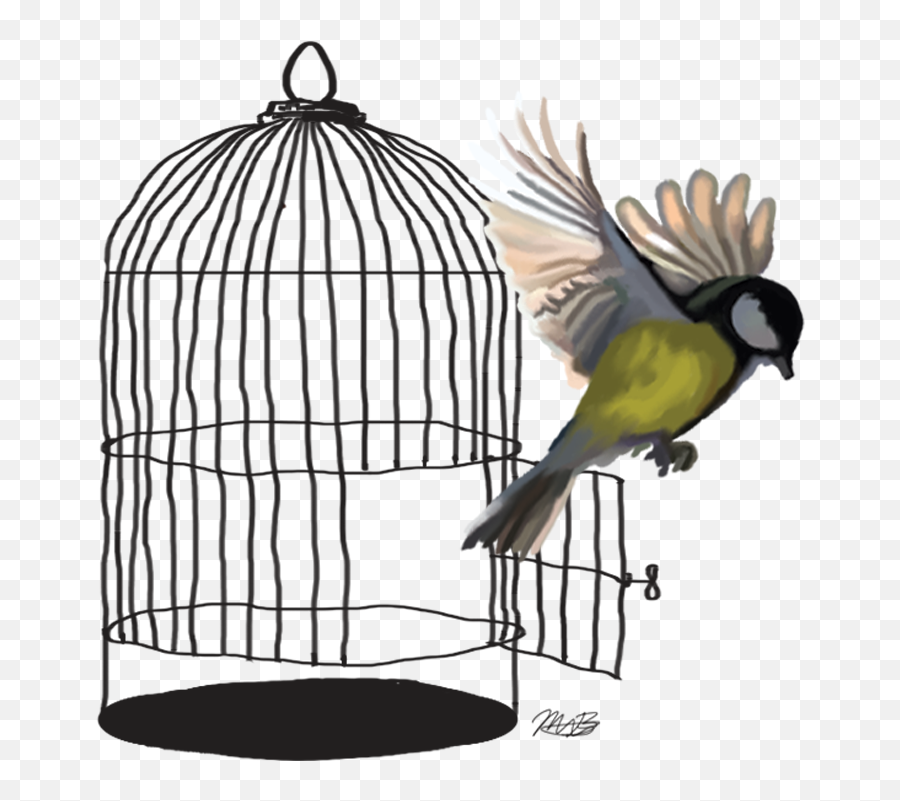 Caged Bird Transparent Background Png Mart - Free Parrot From Cage Emoji,Bird Transparent Background