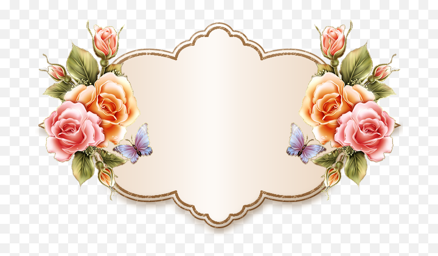 Name Plate Transparent Background - Flower Name Plate Clipart Emoji,Plate Transparent Background