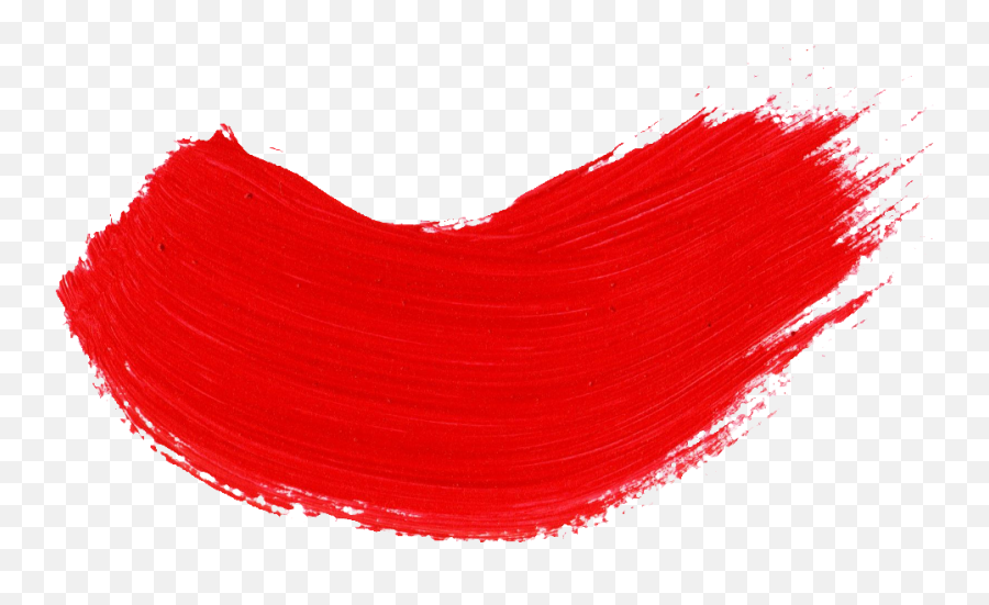 Red Paint Brush Stroke Png Clipart - Transparent Paint Background Png Emoji,Brush Stroke Png