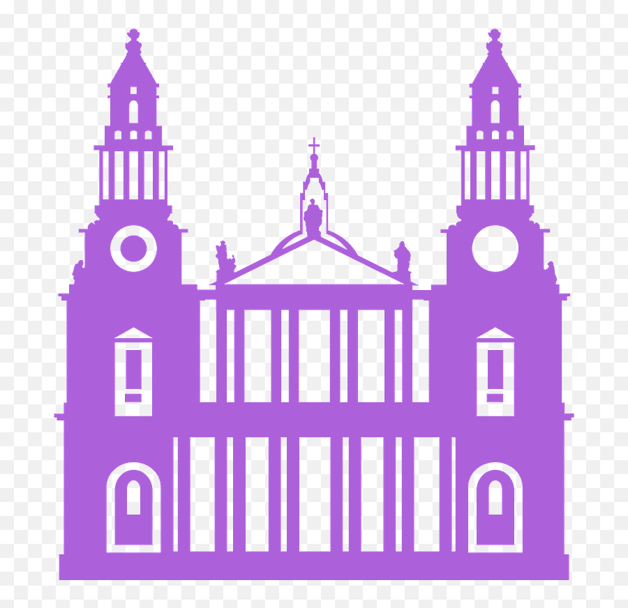 St Paulu0027s Cathedral Silhouette - Free Vector Silhouettes Cidade De Sao Paulo Vetor Png Emoji,St Louis Arch Clipart