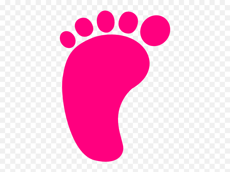 Baby Feet Clip Art - Clip Art Library Baby Foot Print Cartoon Emoji,Feet Clipart