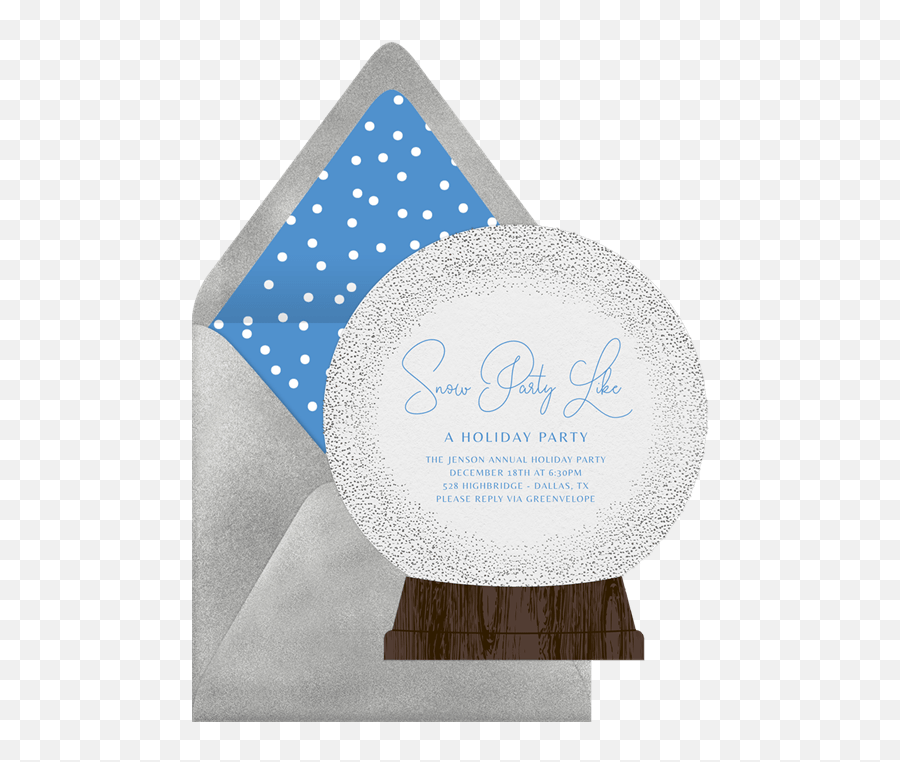 Snow Globe Invitations Greenvelopecom Emoji,Snowglobe Png