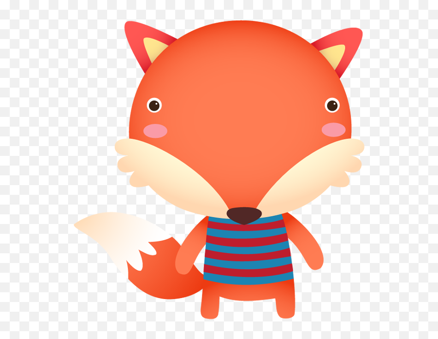 Cartoon Cute Funny Fox - Animal Cartoon Cute Png Clipart Emoji,Cute Fox Clipart