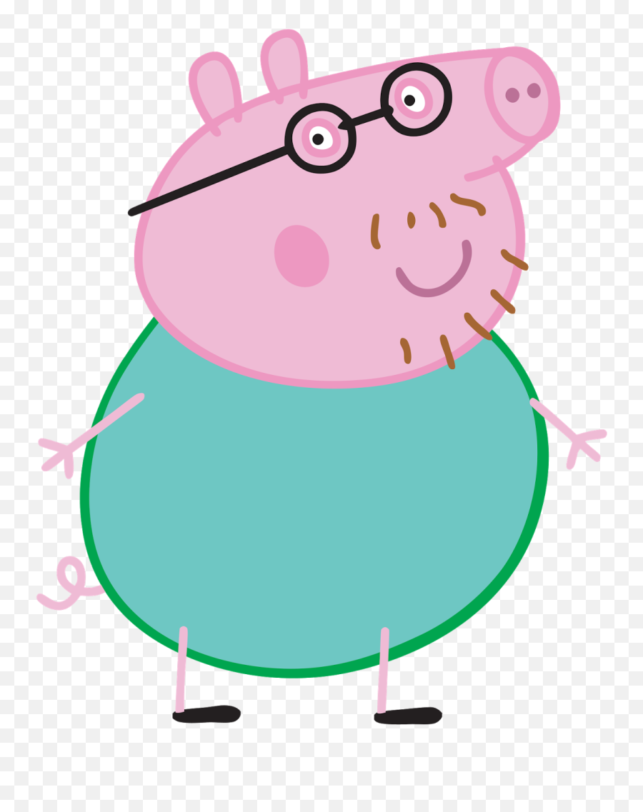 Peppa Pig Friends Png - Peppa Pig Dad 1324x1600 Wallpaper Pere De Peppa Pig Emoji,Friends Png