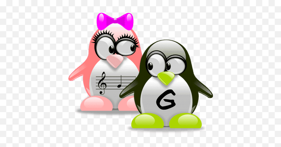 Penguin Music Note Match Emoji,Matching Clipart