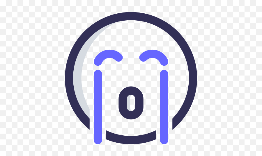 Crying Emo Emoticon Face Emoji Free Icon Of Buma - Emojis,Crying Face Emoji Png