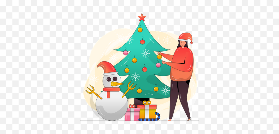 Christmas Tree Illustrations Images U0026 Vectors - Royalty Free Emoji,Red Truck With Christmas Tree Clipart