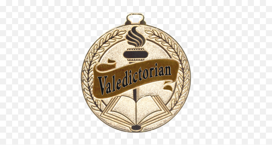2 - 12 Scholastic Excellence Gold Valedictorian Medal Emoji,Gold Medal Transparent