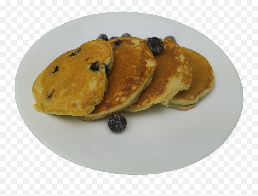 Vanilla U0026 Blueberry Pancakes - Pannekoek Full Size Png Emoji,Pancakes Transparent Background