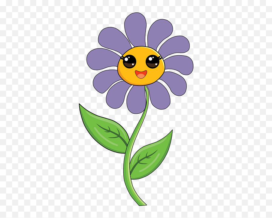 Free Photo Leaves Kawaii Face Happy Smile Cute Flower - Max Emoji,Kawaii Faces Png