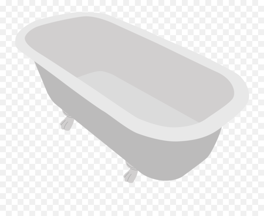 White Bathtub Png Clipart - Cartoon Transparent Background Bathtub Emoji,Bathtub Clipart