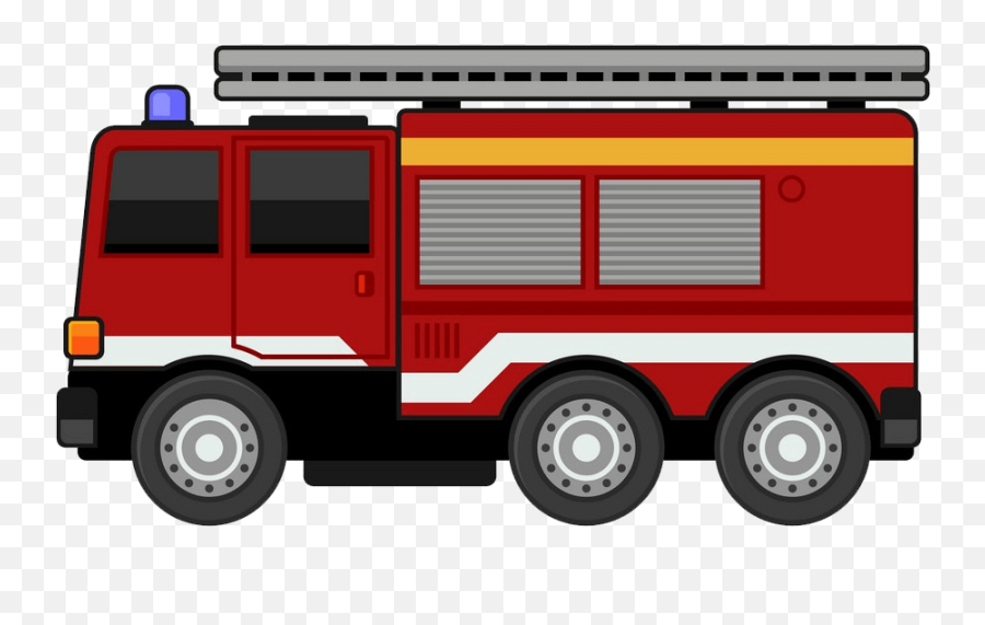Fire Truck Clipart - Simple Fire Engine Clipart Emoji,Truck Clipart