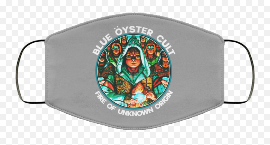 Unknown Origin Face Mask - Cloth Face Mask Emoji,Blue Oyster Cult Logo