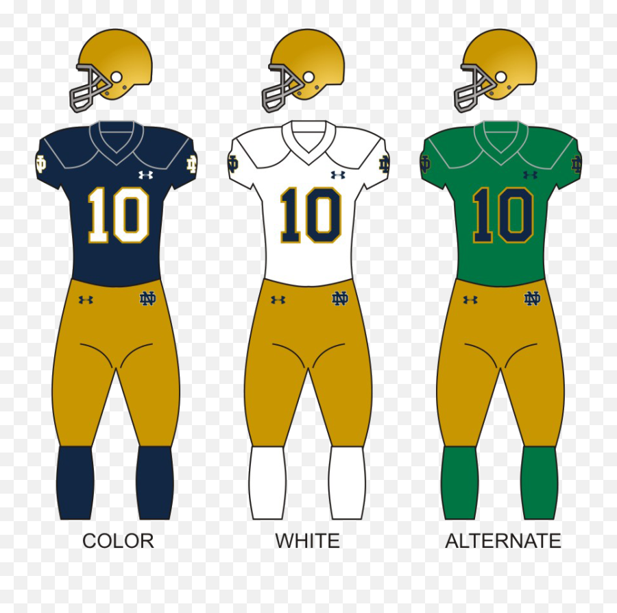 Notre Dame Football Uniforms - Dallas Cowboys Uniforms Emoji,Notre Dame Football Logo