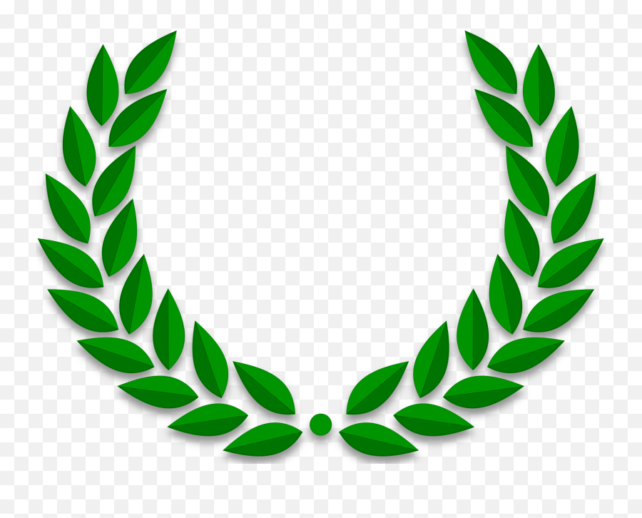 Gold Leaf Wreath Clipart - Green Laurel Wreath Png Emoji,Wreath Clipart