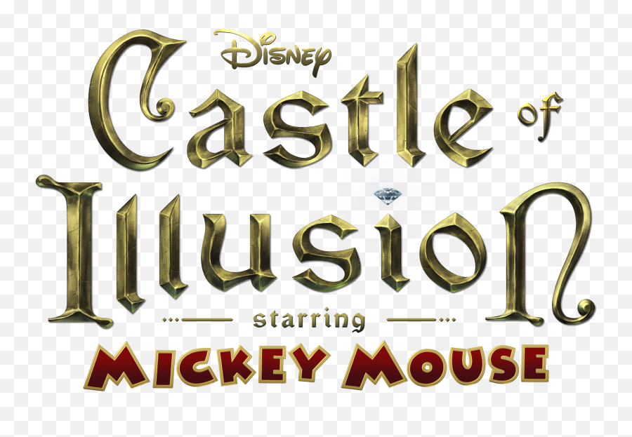 Sega Et Disney Annoncent Castle Of Illusion Starring - Mickey Mouse Castle Of Illusion Logo Emoji,Disney Castle Logo