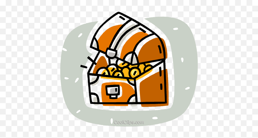 Treasure Chest Royalty Free Vector Clip Art Illustration - Language Emoji,Treasure Clipart