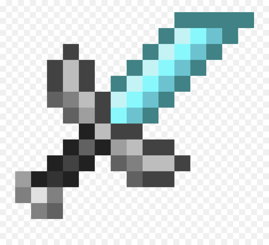 Pixilart - Mc Diamond Sword By Celestialdude Diamond Dagger Minecraft Emoji,Diamond Sword Transparent