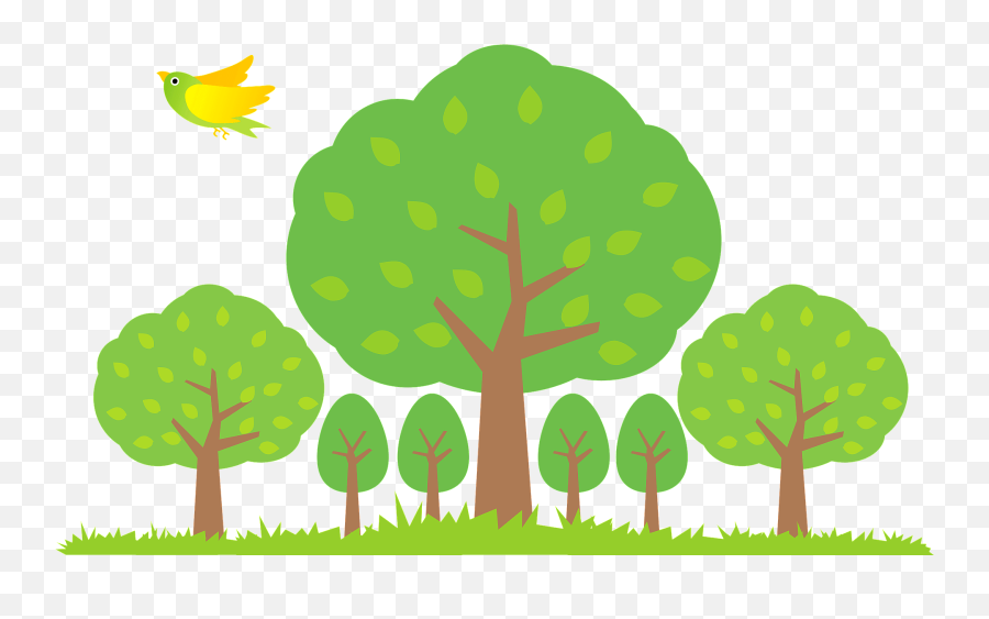 Trees In A Forest Clipart - Forest Clipart Emoji,Forest Clipart