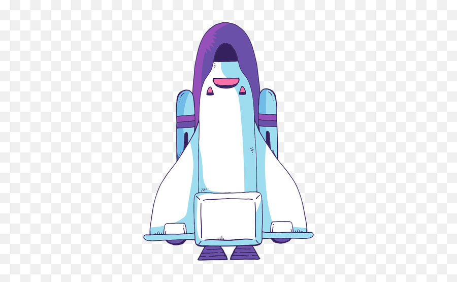 Space Shuttle Cartoon Icon - Space Shuttle Cartoon Icon Emoji,Space Transparent