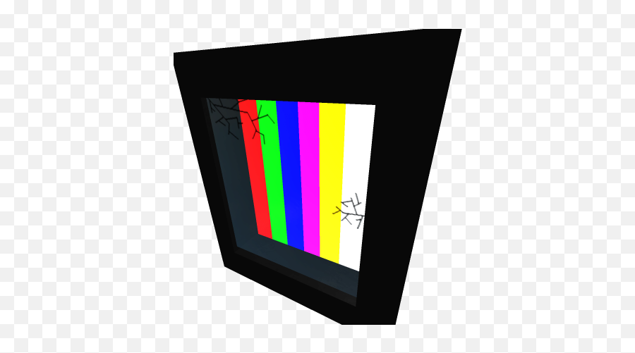 Old Tv With Cracked Screen - Roblox Language Emoji,Cracked Screen Png