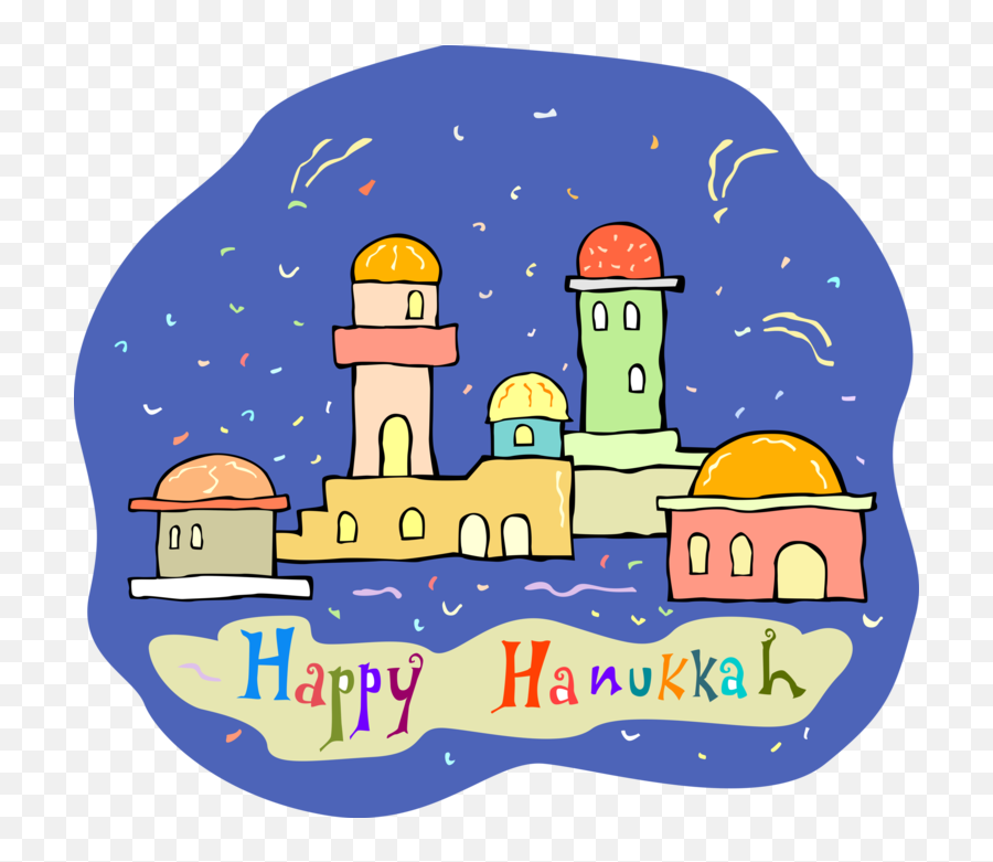 Happy Hanukkah Holiday Greeting - Dome Emoji,Happy Hanukkah Clipart