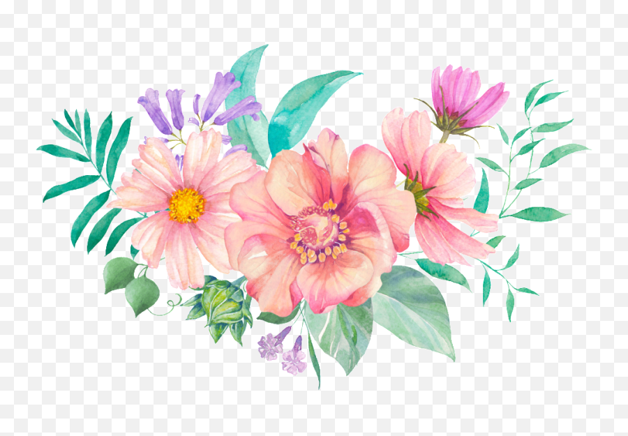 Cute Flowers Transparent Background - Flores Con Fondo Transparente Png Emoji,Flowers Transparent Background