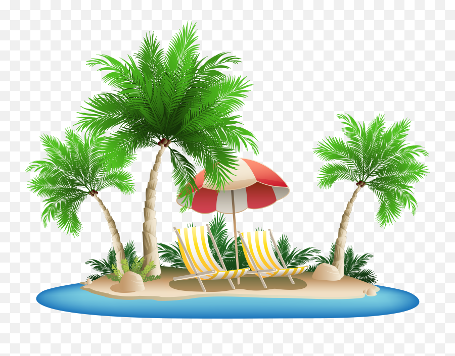 Png Free Vegetation Clipground Clip Art - Island Clipart Png Emoji,Beach Clipart
