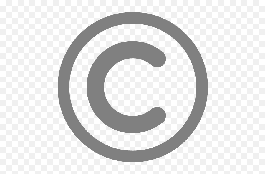 Gray Copyright Icon Emoji,Copyright Png