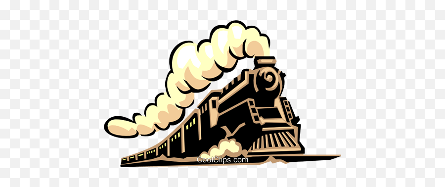 Steam Train Royalty Free Vector Clip Emoji,Steam Locomotive Clipart