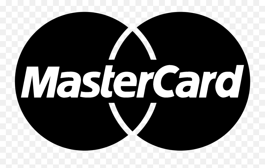 Mastercard Logo Black And White - White Master Card Logo Png Emoji,Master Card Logo