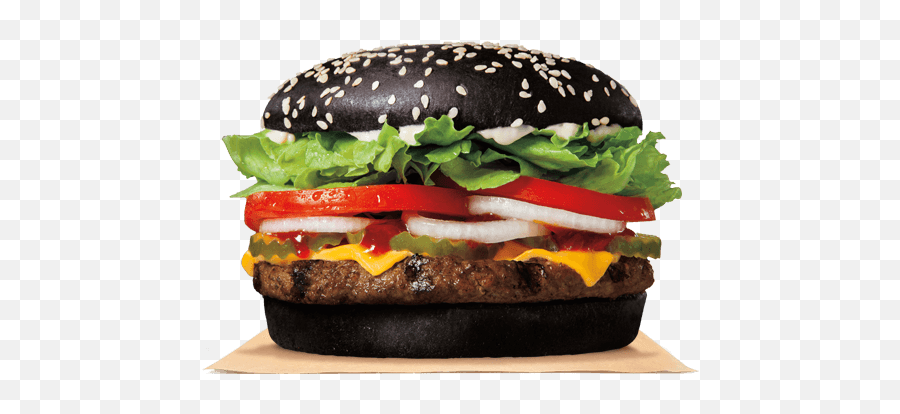 Burger King Black Bunned Halloween - Halloween Whopper Png Emoji,Burger Png