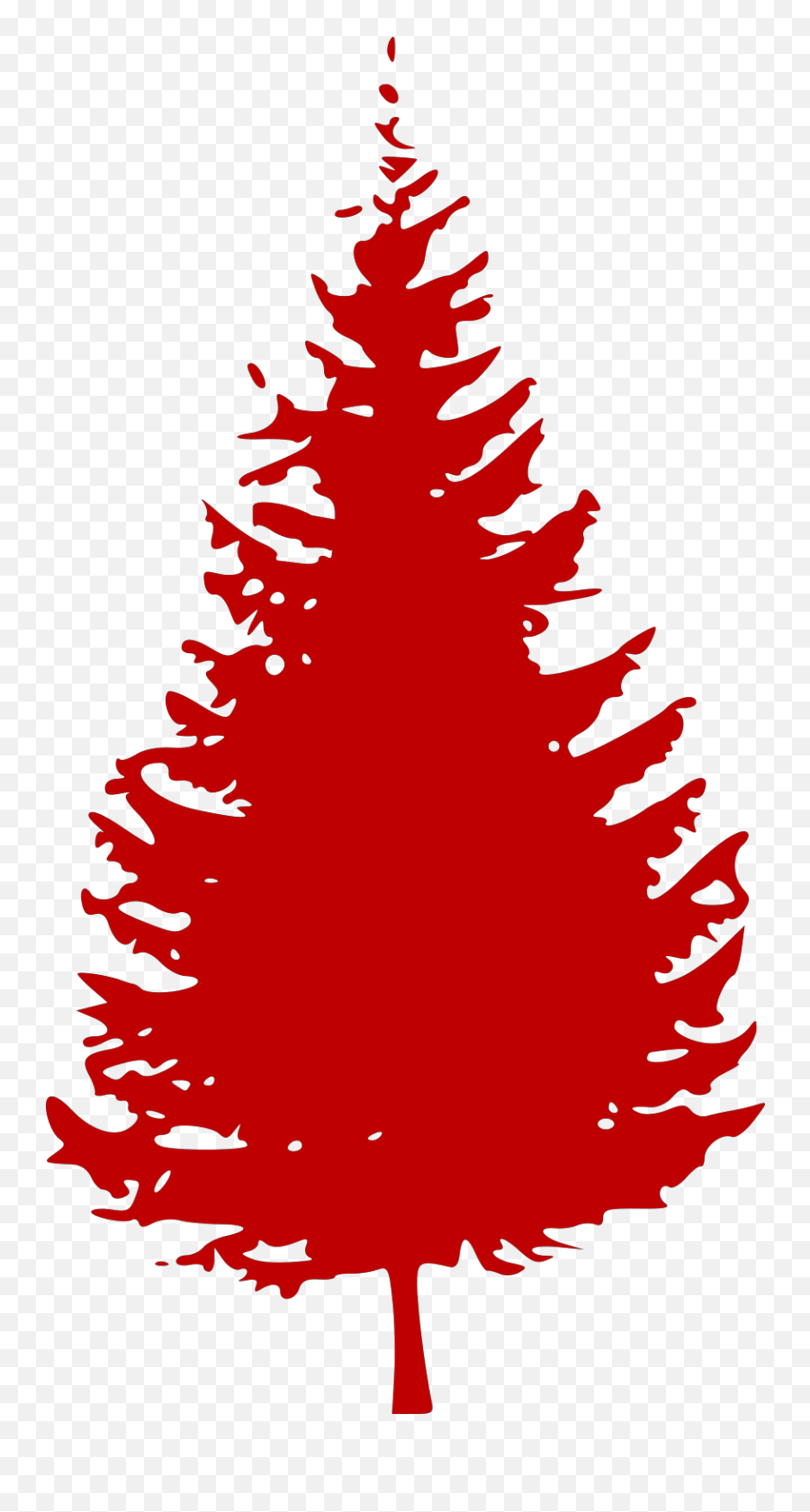 Red Evergreen Tree Svg Clipart Emoji,Evergreen Tree Clipart