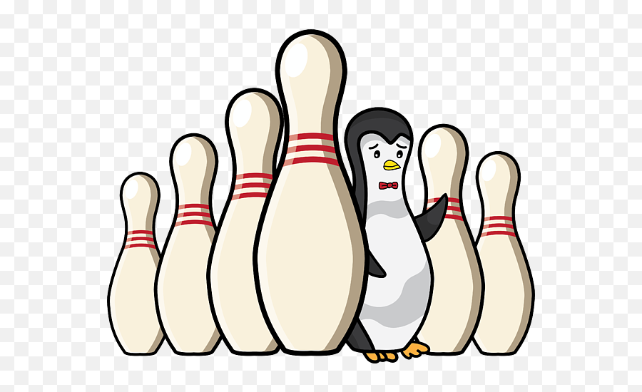 Bowling Penguin Pin Christmas Xmas Holiday Gift T - Shirt For Emoji,Bowling Pins Png
