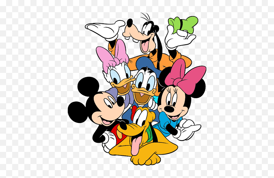 Free Mickey Mouse And Friends Clipart Emoji,Free Friendship Clipart